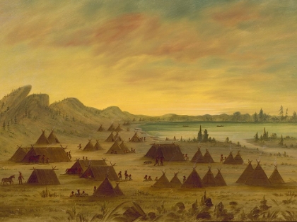 Picture of AN APACHEE VILLAGE, 1855-1869