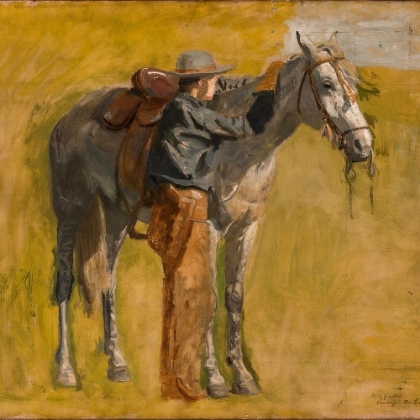 Picture of STUDY FOR COWBOYS IN THE BADLANDS