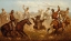 Picture of COWBOYS ROPING A BEAR