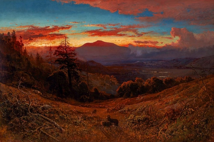 Picture of SUNSET ON MOUNT DIABLO, CALIFORNIA