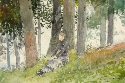 Picture of GIRL SEATED IN A GROVE