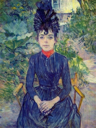 Picture of WOMAN SEATED IN M. FORESTS GARDEN, JUSTINE DIEUHL