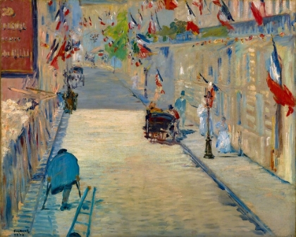 Picture of THE RUE MOSNIER WITH FLAGS