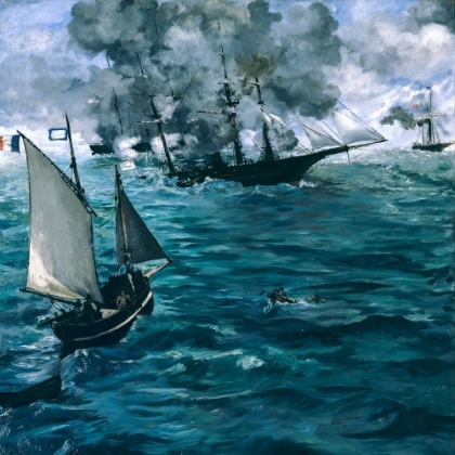 Picture of THE BATTLE OF THE U.S.S. KEARSARGE AND THE C.S.S. ALABAMA