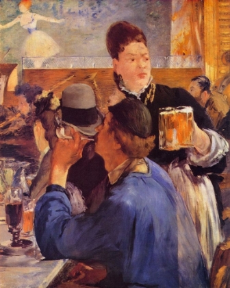 Picture of WAITRESS SERVING BEER