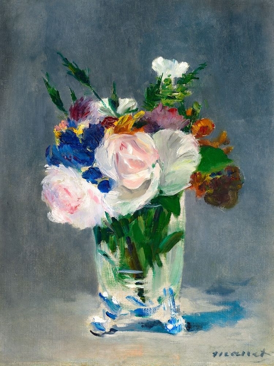 Picture of FLOWERS IN A CRYSTAL VASE