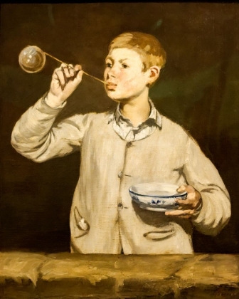 Picture of BOY BLOWING BUBBLES