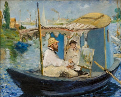 Picture of CLAUDE MONET IN ARGENTEUIL