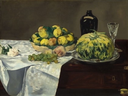 Picture of STILL LIFE WITH MELON AND PEACHES