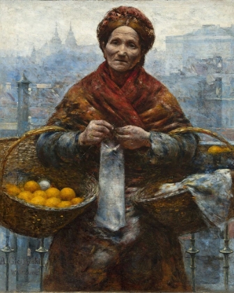 Picture of JEWISH WOMAN SELLING ORANGES
