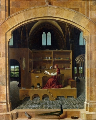 Picture of SAINT JEROME IN HIS STUDY