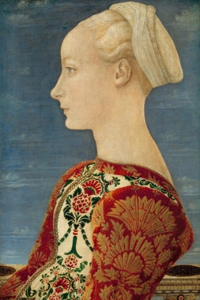 Picture of PROFILE PORTRAIT OF A YOUNG LADY