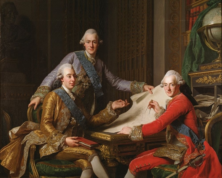 Picture of KING GUSTAV III OF SWEDEN AND HIS BROTHERS