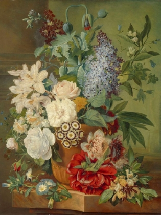 Picture of FLOWERS IN A TERRACOTTA VASE