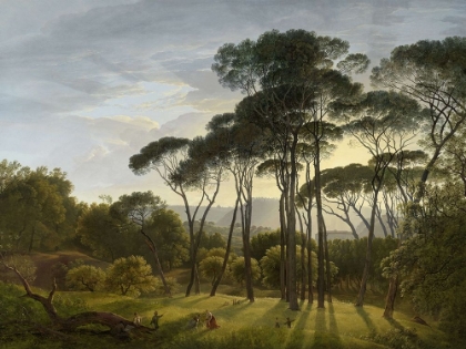 Picture of ITALIAN LANDSCAPE WITH UMBRELLA PINES