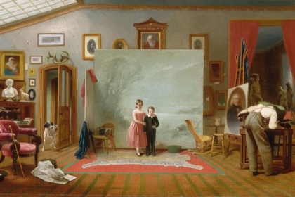 Picture of INTERIOR WITH PORTRAITS