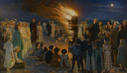 Picture of MIDSUMMER EVE BONFIRE ON SKAGEN BEACH