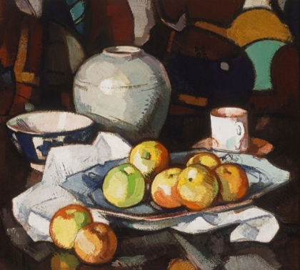 Picture of STILL LIFE APPLES AND JAR