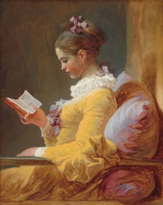 Picture of A YOUNG GIRL READING