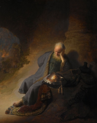 Picture of JEREMIAH LAMENTING THE DESTRUCTION OF JERUSALEM