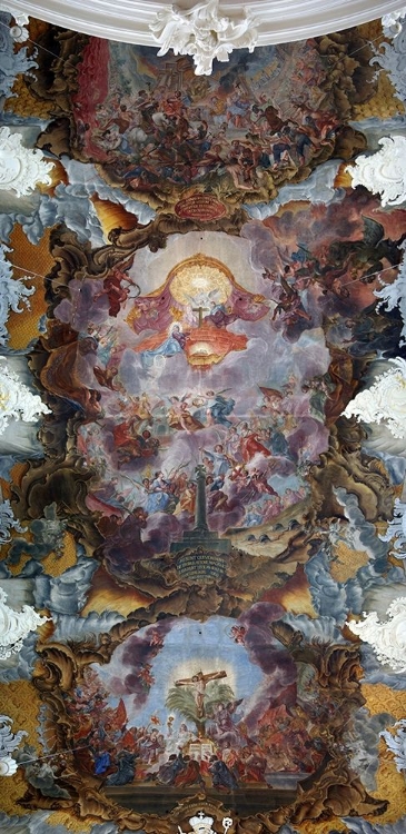 Picture of PAINTED CEILING OF THE BASILICA OF ST. PAULINUS