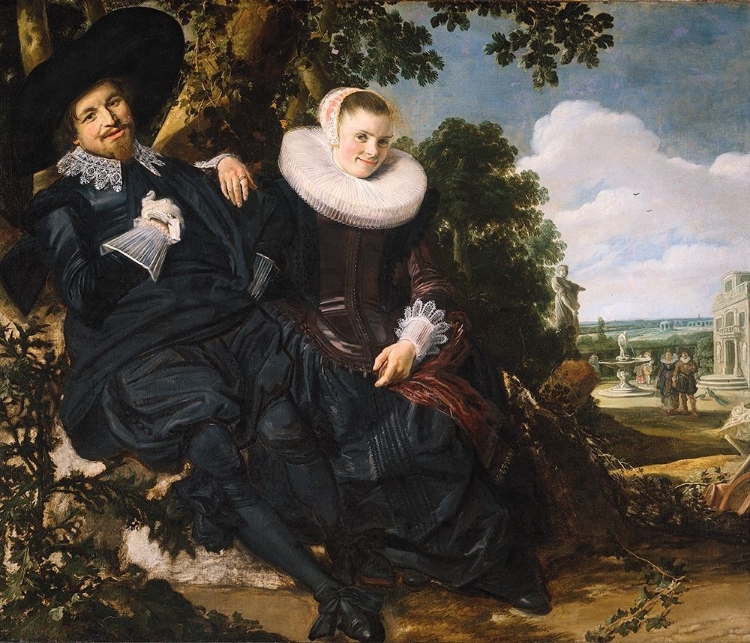 Picture of MARRIAGE PORTRAIT OF ISAAC MASSA AND BEATRIX VAN DER LAEN