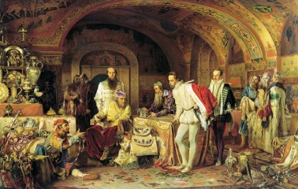 Picture of IVAN THE TERRIBLE SHOWING HIS TREASURY TO JEROME HORSEY