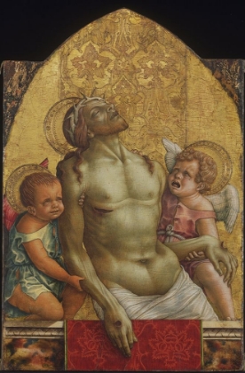 Picture of DEAD CHRIST SUPPORTED BY TWO ANGELS