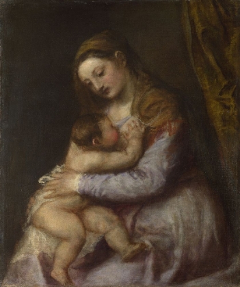 Picture of THE VIRGIN SUCKLING THE INFANT CHRIST