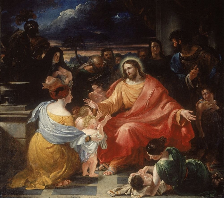 Picture of CHRIST BLESSING THE LITTLE CHILDREN