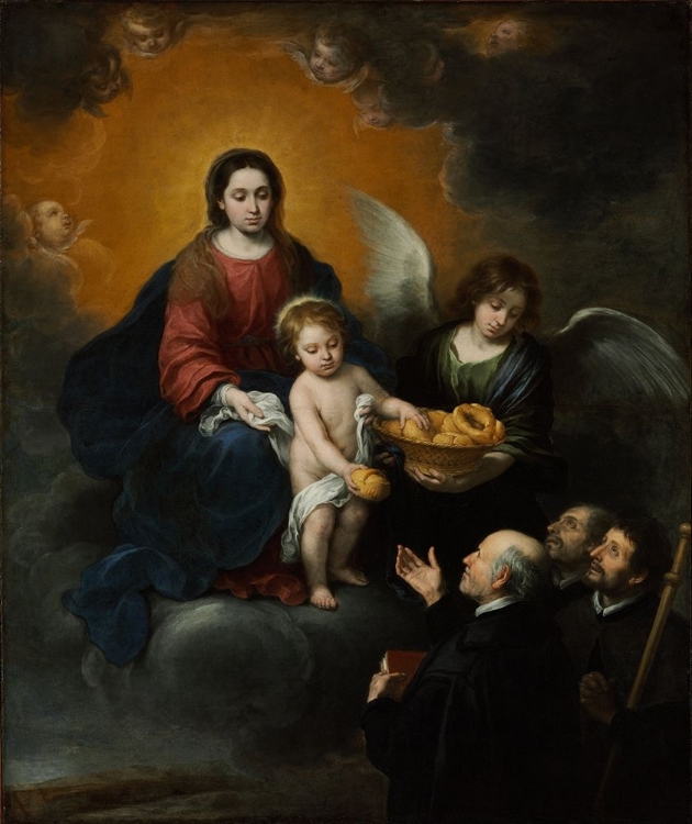 Picture of THE INFANT CHRIST DISTRIBUTING BREAD TO THE PILGRIMS