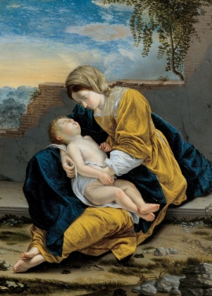 Picture of MADONNA AND CHILD IN A LANDSCAPE