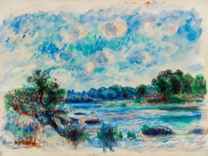 Picture of LANDSCAPE AT PONT AVEN 1892