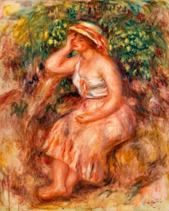 Picture of WOMAN DAYDREAMING 1913