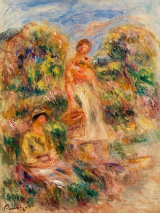 Picture of STANDING WOMAN AND SEATED WOMAN IN A LANDSCAPE 1919