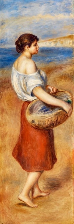 Picture of GIRL WITH BASKET OF FISH 1890