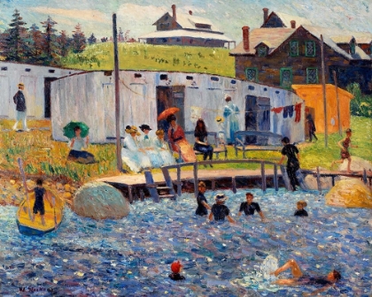 Picture of THE BATHING HOUR, CHESTER, NOVA SCOTIA 1910