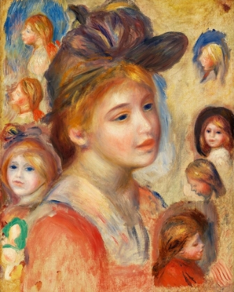 Picture of STUDY OF GIRLS HEADS 1893