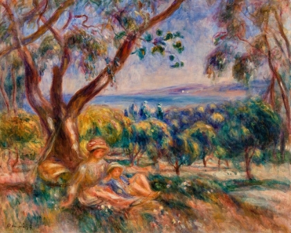 Picture of LANDSCAPE WITH FIGURES, NEAR CAGNES 1910 
