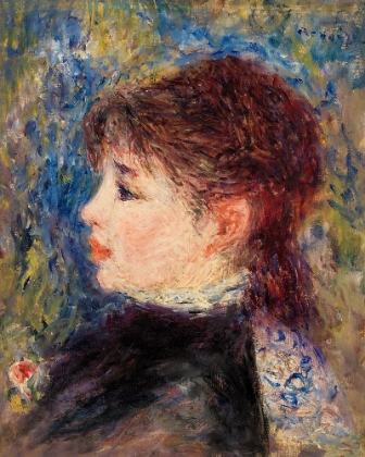 Picture of YOUNG WOMAN WITH ROSE 1877