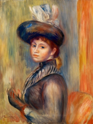 Picture of GIRL IN GRAY BLUE 1889