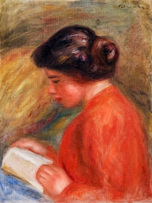 Picture of YOUNG WOMAN READING 1909