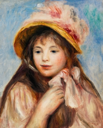 Picture of GIRL WITH PINK BONNET 1894