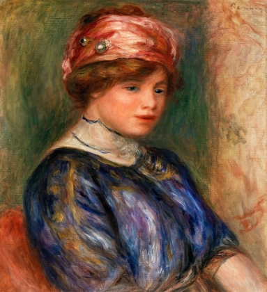 Picture of YOUNG WOMAN IN BLUE, BUST 1911
