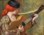 Picture of YOUNG SPANISH WOMAN WITH A GUITAR