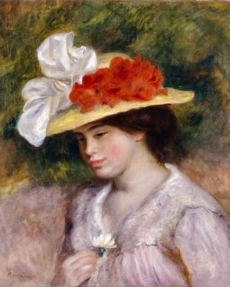 Picture of WOMAN IN A FLOWERED HAT