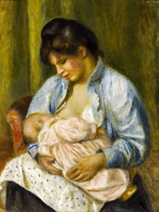 Picture of A WOMAN NURSING A CHILD