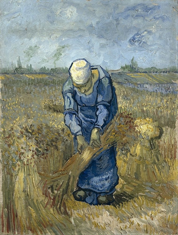 Picture of PEASANT WOMAN BINDING SHEAVES