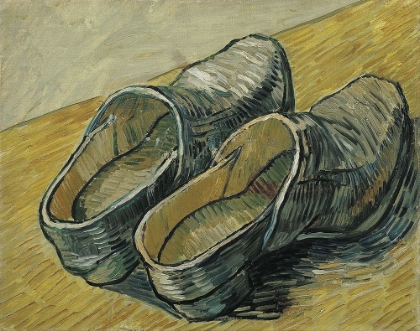 Picture of A PAIR OF LEATHER CLOGS