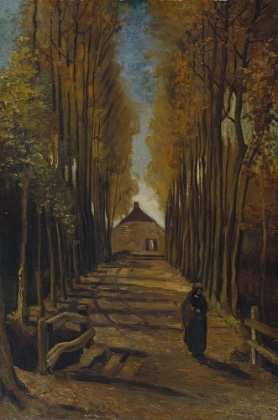 Picture of AVENUE OF POPLARS IN AUTUMN